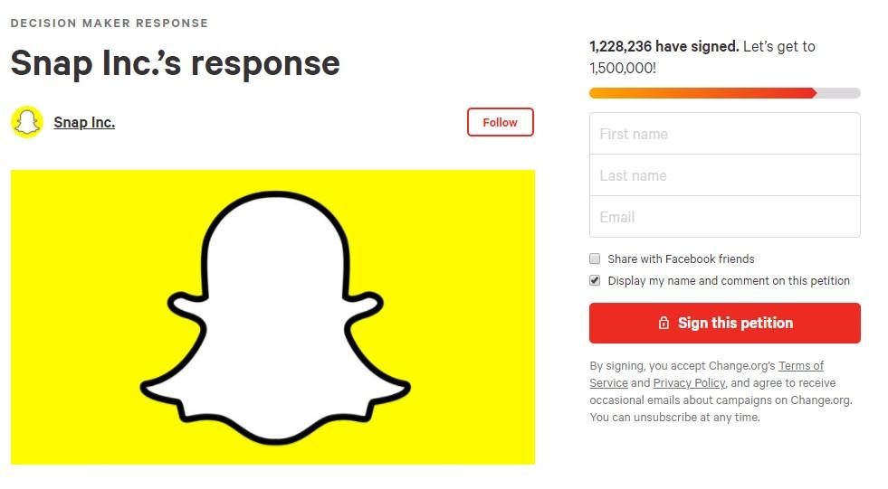 سناب شات تستجيب للرد على حملة المعارضة على التصميم الجديد وتعد بإضافات جديدة