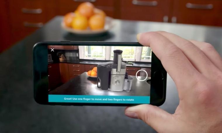 تطبيق أمازون أصبح يدعم معاينة المنتجات بعد دعم قوقل الواقع المعزز على 13 جهاز أندرويد