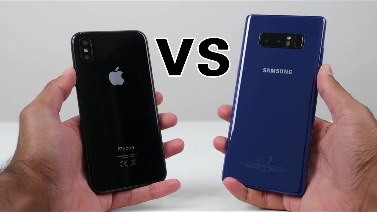 بالفيديو: مقارنة بين جوالي جالاكسي نوت 9 وآيفون X في سرعة الأداء، تتوقع من الفائز؟