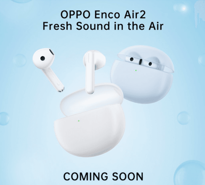 OPPO تشوق الجماهير بسماعات Enco Air 2 اللاسلكية قبل إطلاقها رسميًا في الهند