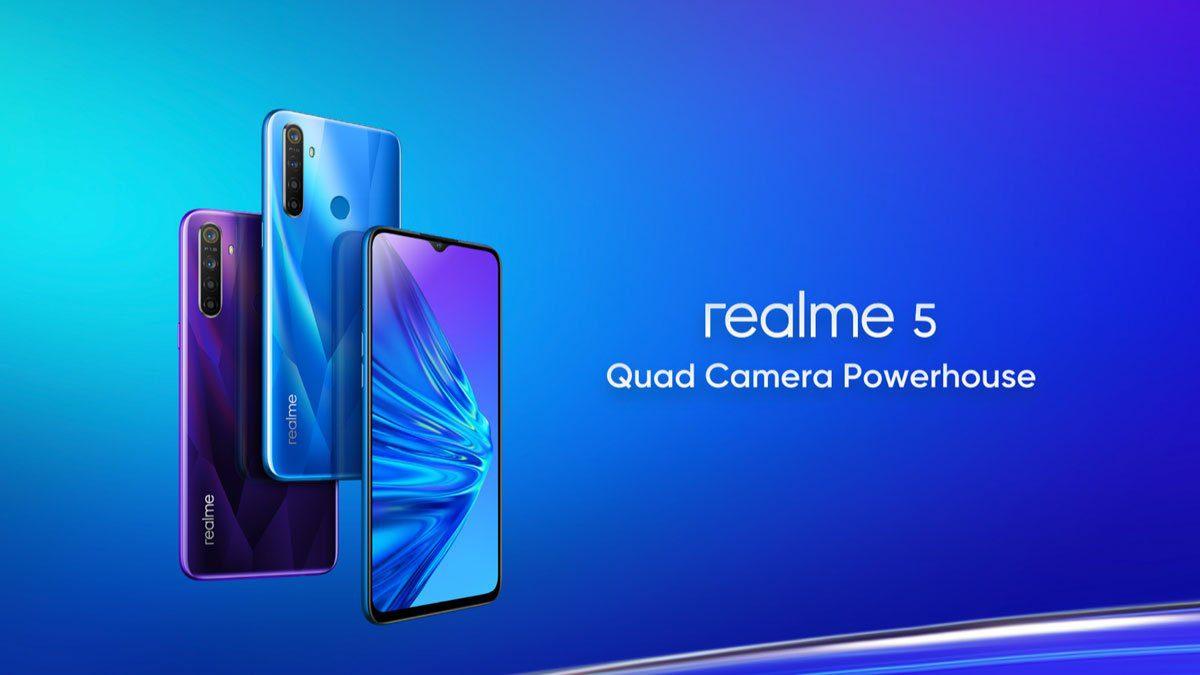 الإعلان الرسمي عن هاتفي Realme 5 وRealme 5 Pro بكاميرة رباعية وسعر يبدأ من 140 دولار