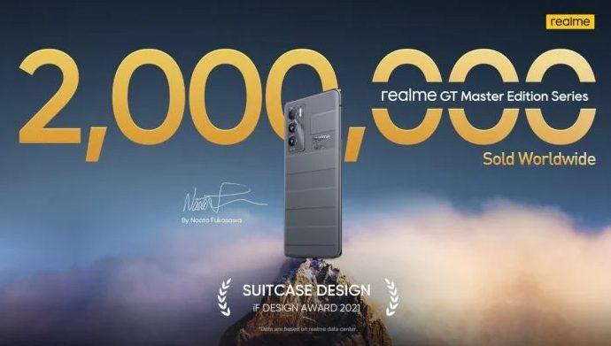 Realme تسجل مبيعات 2مليون وحدة من إصدار Realme GT Master