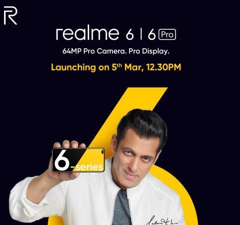 Realme تستعد للإعلان عن هواتف Realme 6 و6 Pro وسوارة ذكية في 5 من مارس