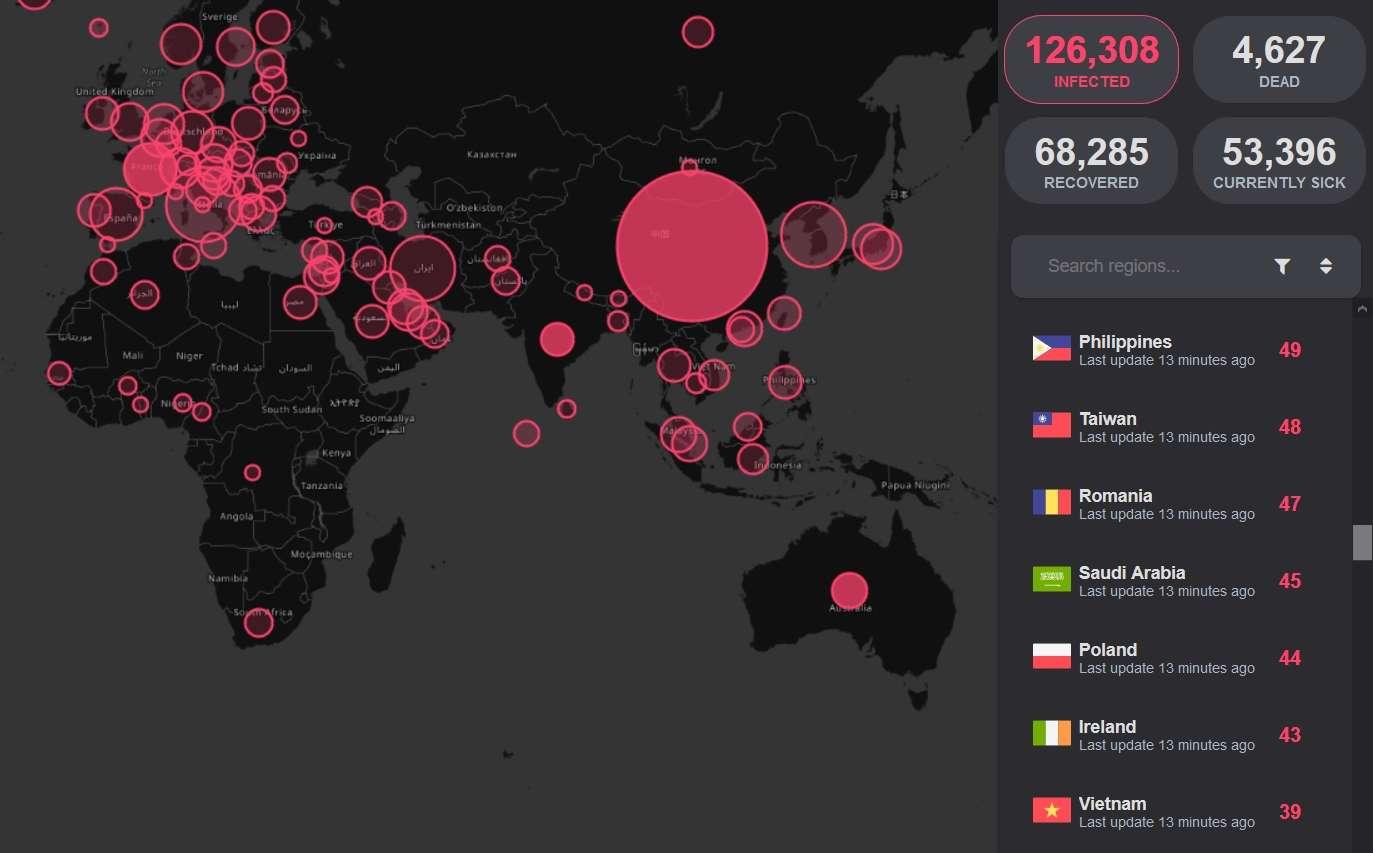 إليك طريقة بسيطة وفعالة لمتابعة انتشار فيروس كورونا وعدد الإصابات والوفيات
