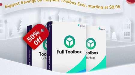 خصومات وعروض حصرية على برامج iSkysoft Toolbox المميزة لإدارة أجهزة الآيفون والأندرويد!