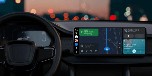 جوجل تقدم تحديث واجهة Android Auto