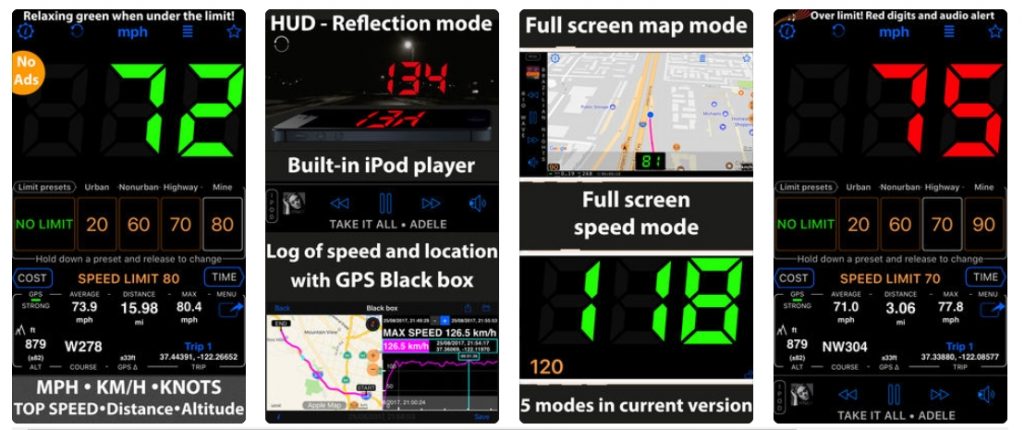 تطبيق Speedometer 55 GPS Speed