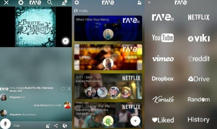 6 3 - تطبيق Rave لمشاهدة الفيديوهات أثناء التحدث أو الدردشة مع الأصدقاء