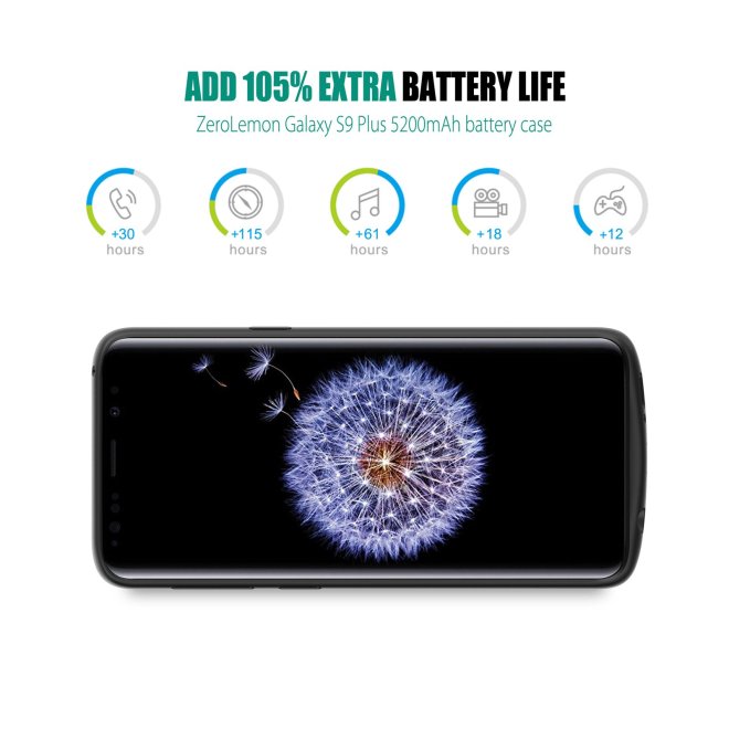 Galaxy S9 Plus 5200mAh Battery Case - مدونة التقنية العربية
