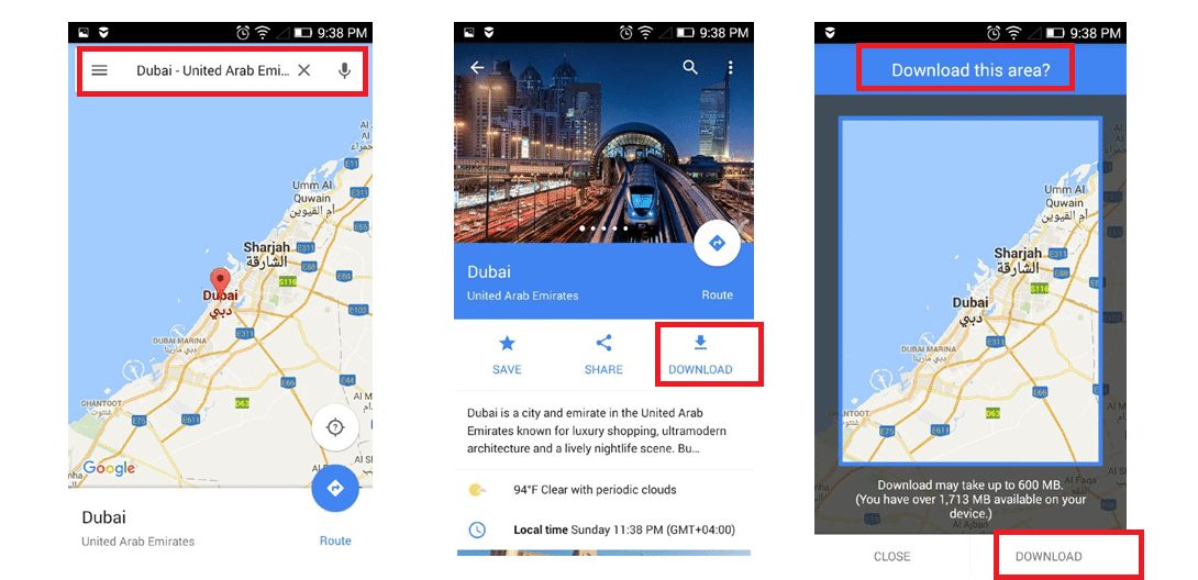 google maps offline - مدونة التقنية العربية