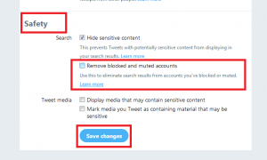 Remove blocked and muted accounts - مدونة التقنية العربية