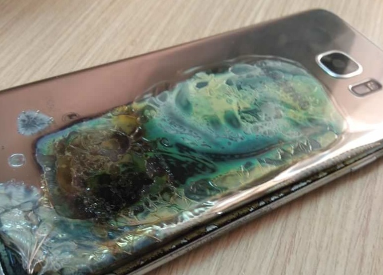 Samsung Galaxy S7 Edge suffers from spontaneous combustion - مدونة التقنية العربية