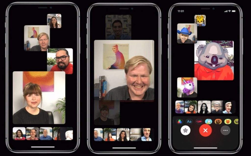 هكذا تستطيع بسهولة إجراء مكالمات جماعية في فيس تايم بنظام التشغيل iOS 12 7 groupfacetime wwdc 1262x782 - مدونة التقنية العربية
