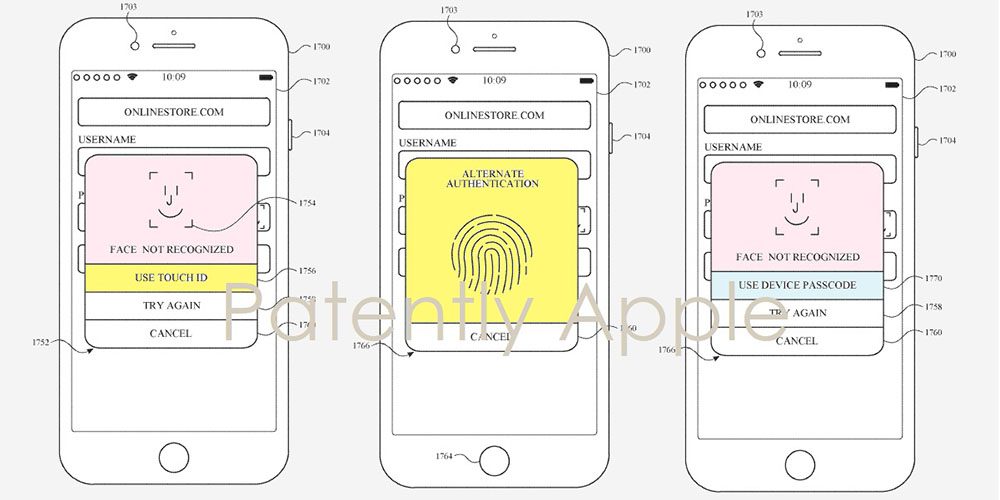 Apple patent for both Face ID and Touch ID - مدونة التقنية العربية