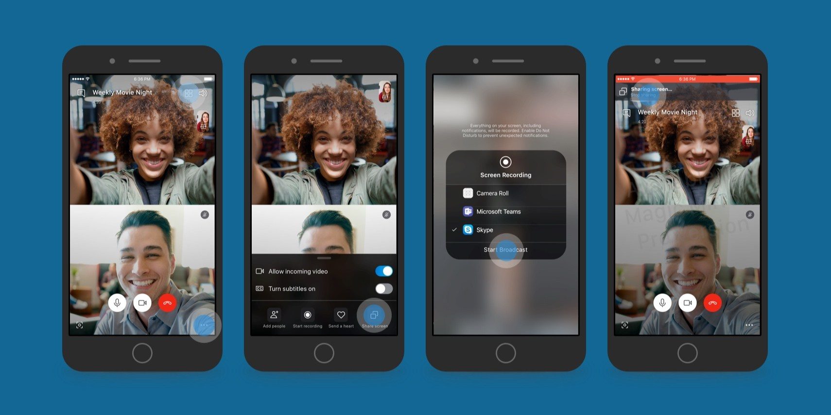 Skype for iOS beta adds ability to share your iPhone and iPad screen - مدونة التقنية العربية