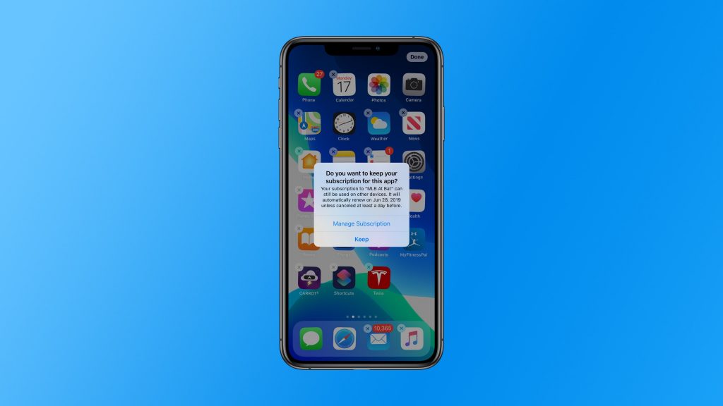 ميزة جديدة بنظام تشغيل iOS 13 تنبهك إذا قمت بحذف تطبيق به اشتراك نشط 3 iOS 13 2 - مدونة التقنية العربية