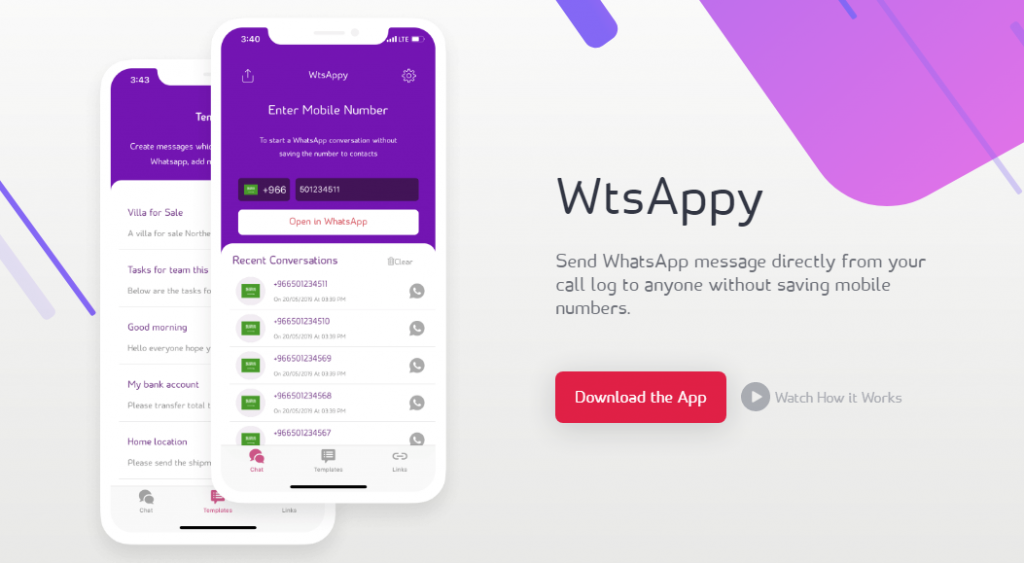 تطبيق واتسابي من STC يتيح لك التحدث مع أي شخص على واتساب دون حفظ رقمه 3 Screenshot 2 - مدونة التقنية العربية