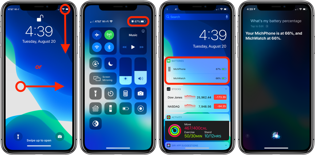 بالشرح.. تعرف على كيفية إظهار نسبة البطارية على أجهزة آيفون X وXR وXS نسبة البطارية على أجهزة iPhone X - بالشرح.. تعرف على كيفية إظهار نسبة البطارية على أجهزة آيفون X وXR وXS