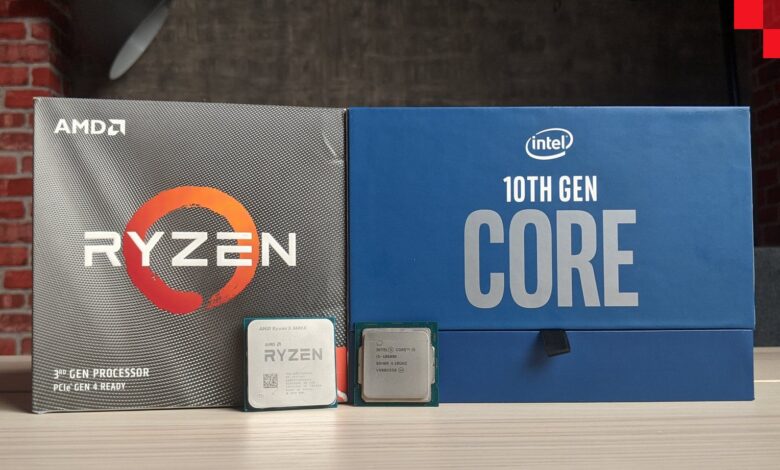 Intel-Core-i5-10600K-VS-3600X رويال رامبل المعالجات: الجيل العاشر من إنتل أم الثالث بنسخ XT من AMD؟
