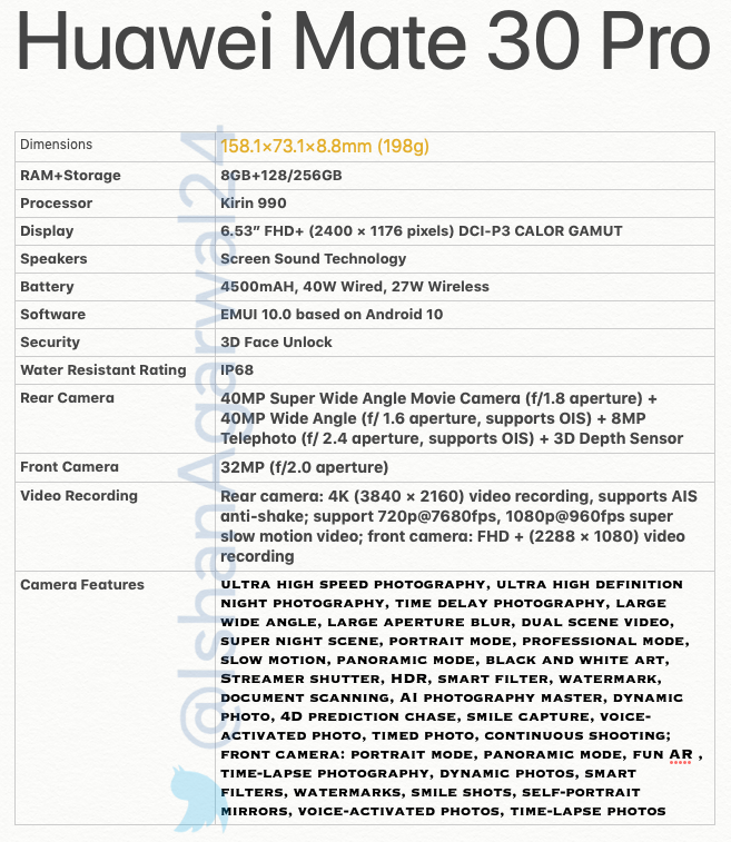 Huawei Mate 30 series c - مدونة التقنية العربية