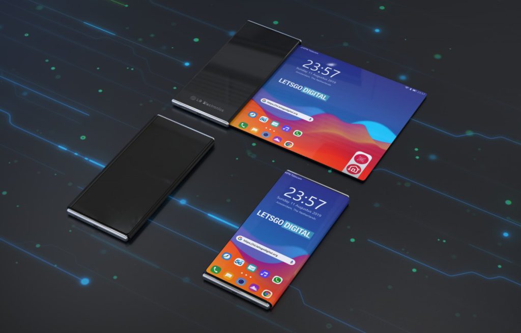 LG rollable smartphone render - مدونة التقنية العربية