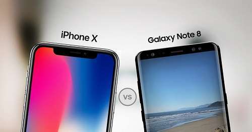 001 iphone x vs Samsung Galaxy Note 8 - مدونة التقنية العربية