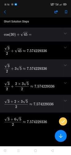 أفضل طريقة لحل المعادلات والتمارين الرياضية مباشرةً من خلال هاتفك
