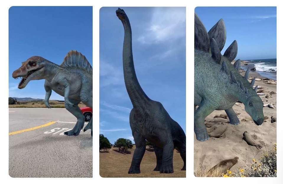 ميزة جديدة من جوجل تتيح لك مشاهدة ديناصورات 3D وإدخالهم - مدونة التقنية العربية