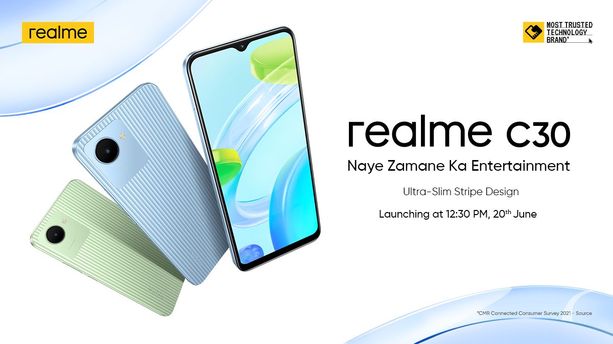 هاتف Realme C30 ينطلق رسمياً في حدث يعقد في 20 من يونيو
