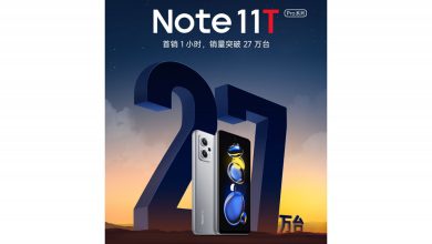 شاومي تسجل مبيعات 270000 وحدة من Redmi Note 11T Pro في ساعة واحدة