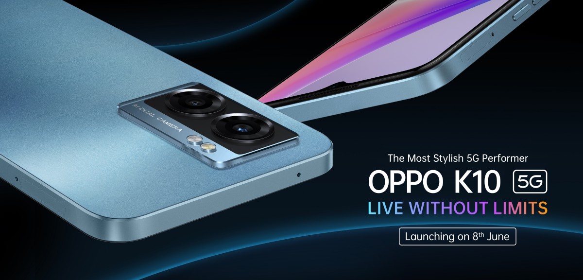 إطلاق هاتف Oppo K10 5G في الهند في 8 يونيو بتصميم ومواصفات مختلفة