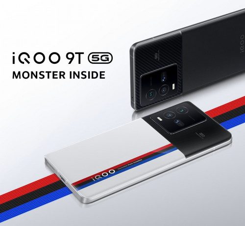 إعلان تشويقي يكشف عن هاتف iQOO 9T باللون الأسود