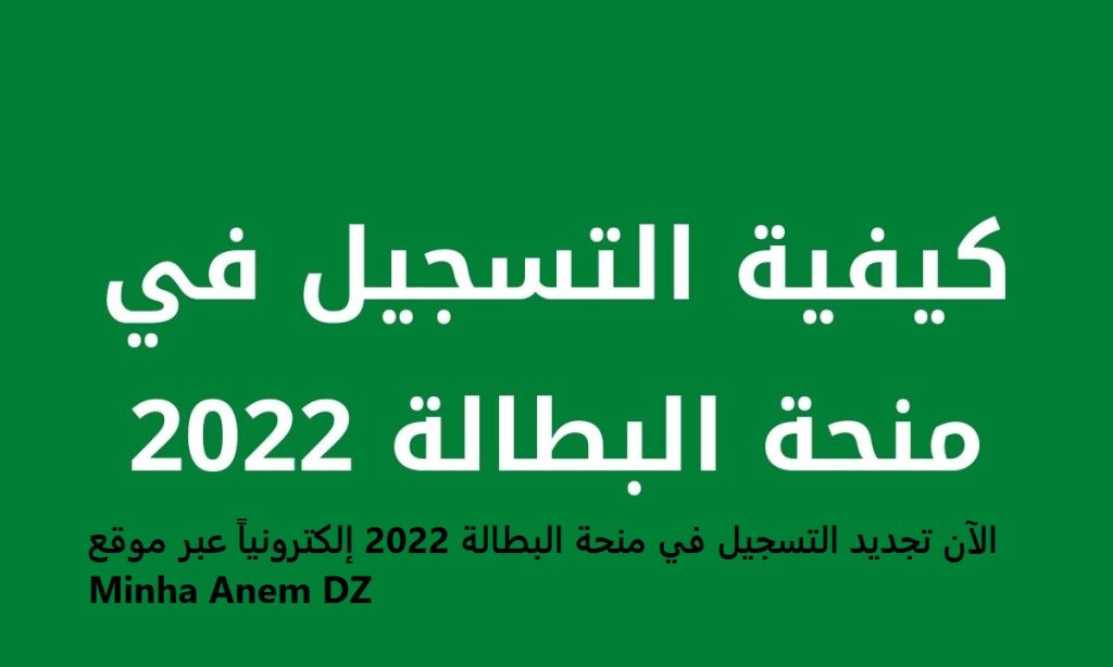 كيفية التسجيل في منحة البطالة 2022 1024x614 - “الان” رابط التسجيل في منحة البطالة الجزائر 2022 اونلاين.. منحة البطالة – الوكالة الوطنية عبر موقع Minha Anem DZ