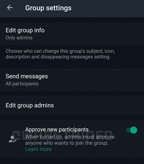 Whatsapp approved new participants - واتس اب - ميزة جديدة مهمة لمديري المجموعات!