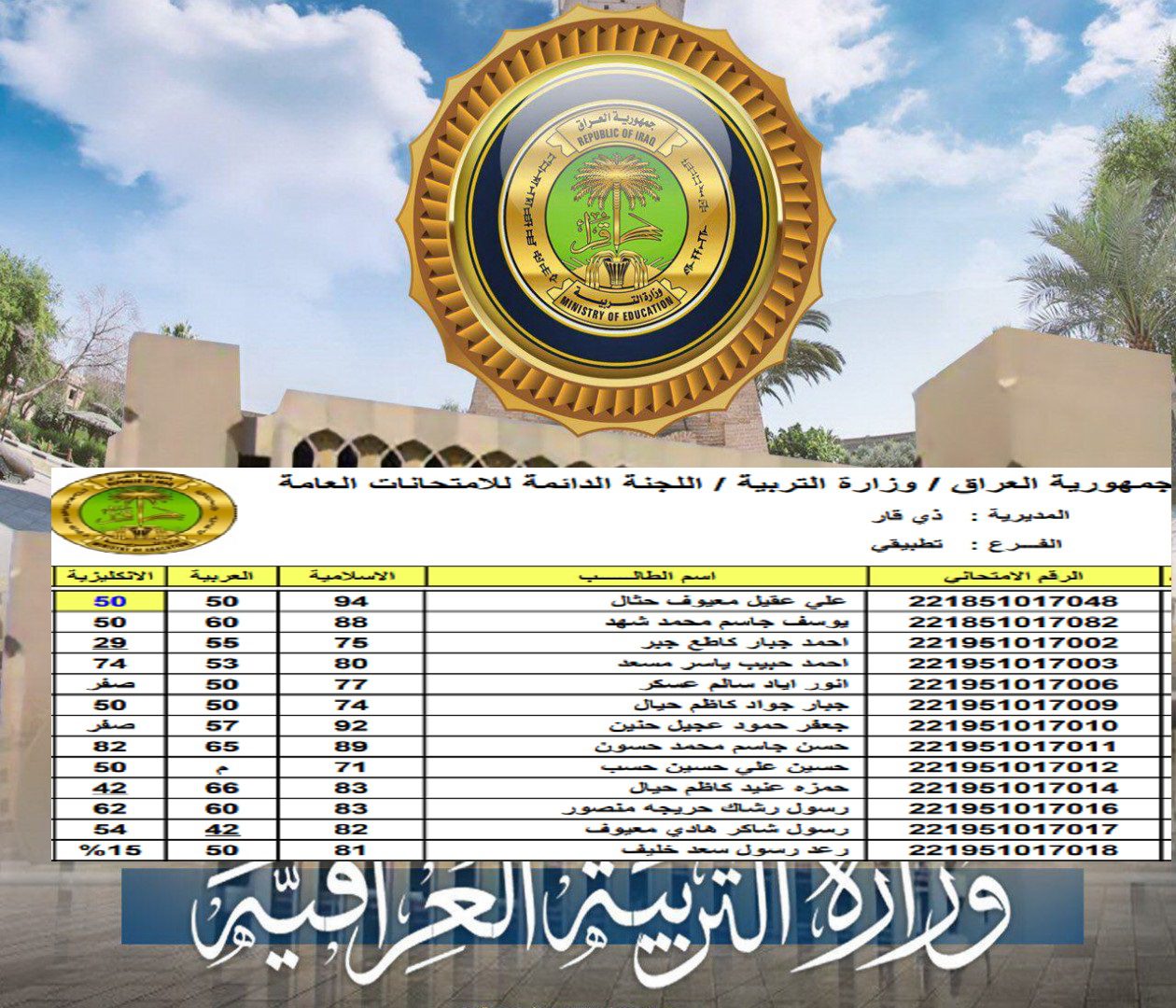 موقع وزارة التربية والتعليم العراقية - مدونة التقنية العربية