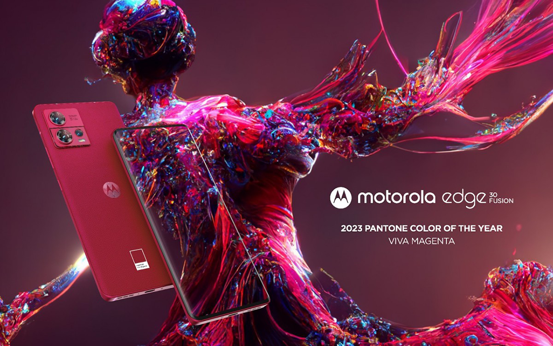 موتورولا تطلق إصدار باللون “Viva Magenta” من هاتف Edge 30 Fusion