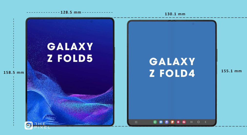 Galaxy Z Fold5 dimensions unfolded - مدونة التقنية العربية