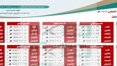 New توزيع الاسابيع الدراسية 1444 الفصل الثالث الدراسي؟ من وزارة التعليم السعودية - مدونة التقنية العربية
