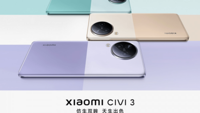 صور رسمية تكشف عن ألوان هاتف Xiaomi Civi 3 قبل الإعلان الرسمي