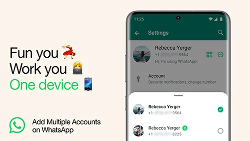 WhatsApp Multiple Accounts Header jpg - مدونة التقنية العربية