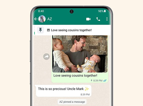 WhatsApp Pin Three Messages Update - مدونة التقنية العربية